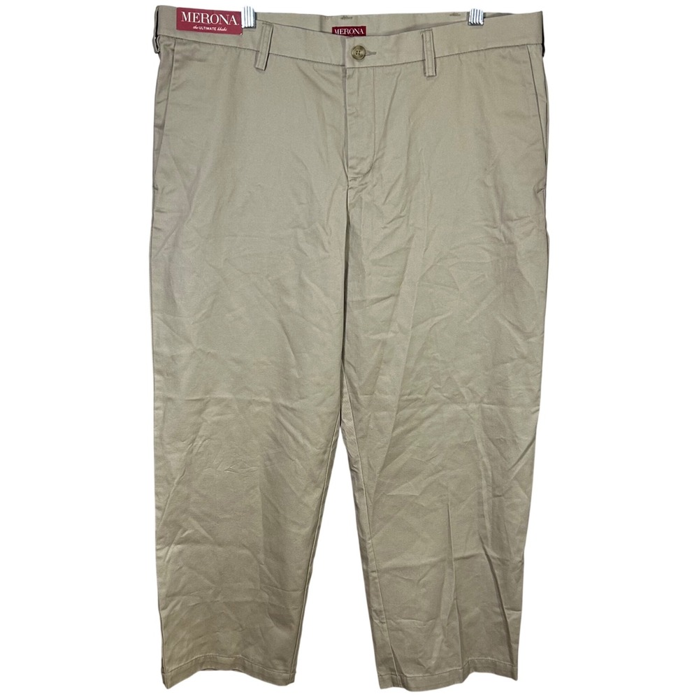 Merona The Ultimate‎ Khaki Mens 40x30 Beige Casual Pants